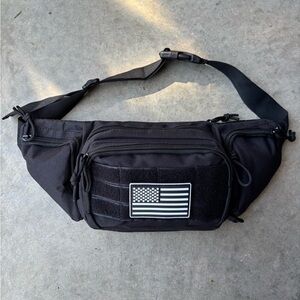 Black Tactical Waist Bag / Fanny pack